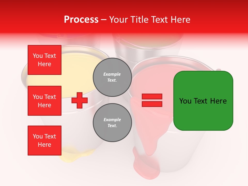 Buckets With A Paint PowerPoint Template