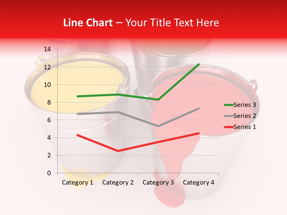 Buckets With A Paint PowerPoint Template