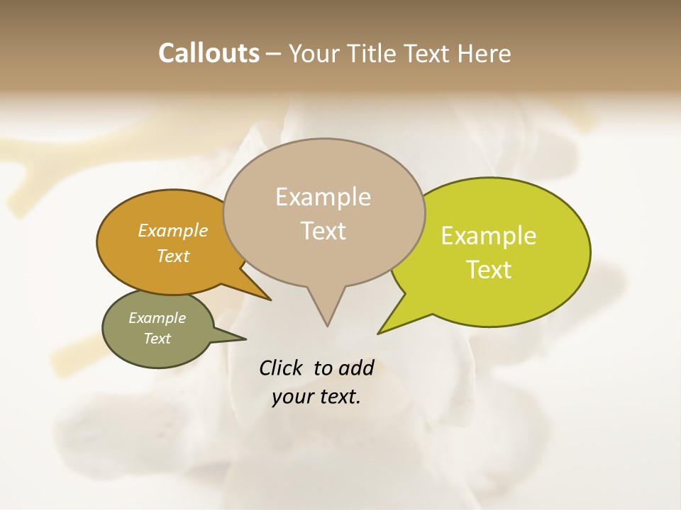 A Group Of Bones With The Words Name Of Presentation On It PowerPoint Template