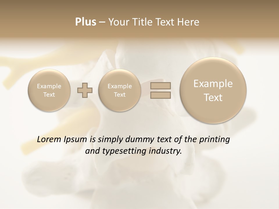 A Group Of Bones With The Words Name Of Presentation On It PowerPoint Template