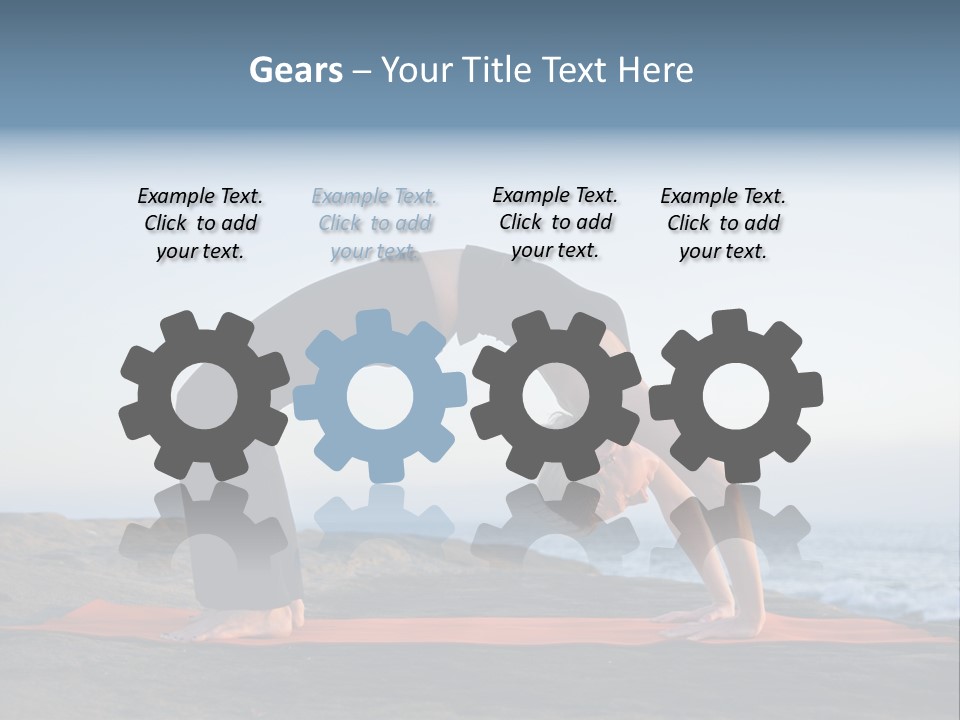 Back And Ass Of Beautiful Woman Isolated On White With A Lot Of Copy-Space PowerPoint Template