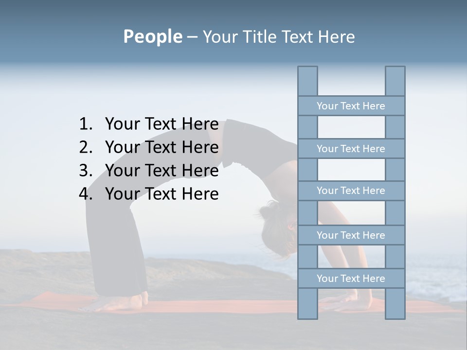 Back And Ass Of Beautiful Woman Isolated On White With A Lot Of Copy-Space PowerPoint Template