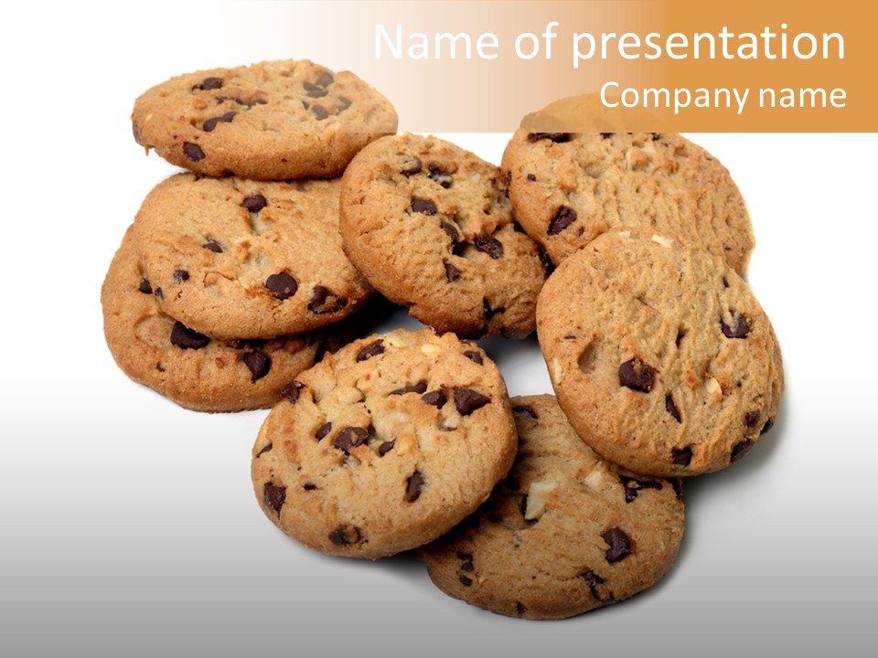 Chocolate Chip Cookies PowerPoint Template