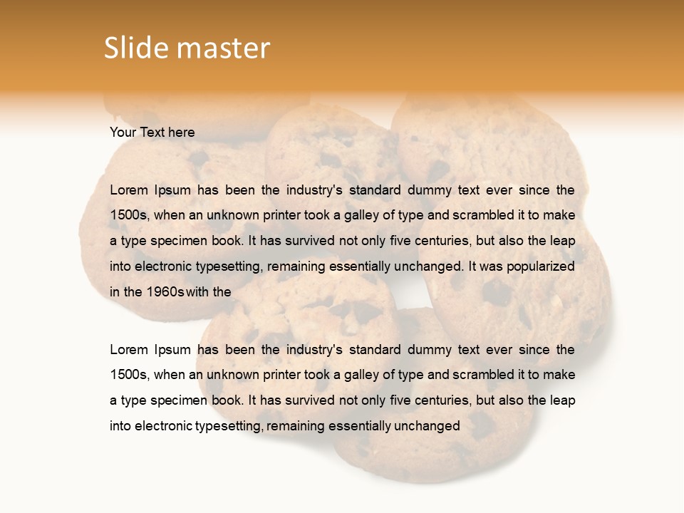 Chocolate Chip Cookies PowerPoint Template