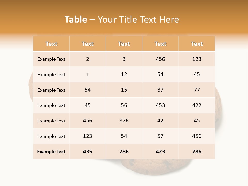 Chocolate Chip Cookies PowerPoint Template