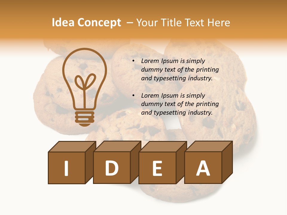 Chocolate Chip Cookies PowerPoint Template