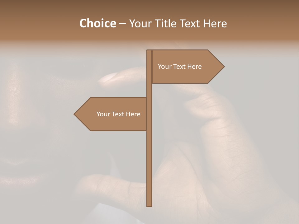 African American Businessman Is Thinking Intensely PowerPoint Template