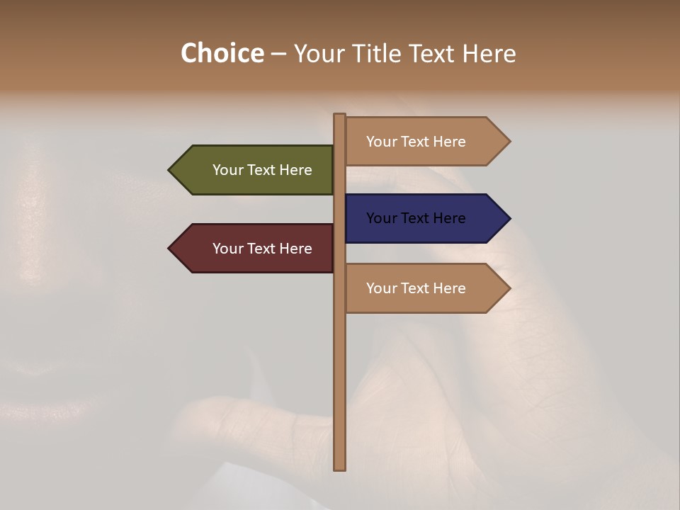 African American Businessman Is Thinking Intensely PowerPoint Template