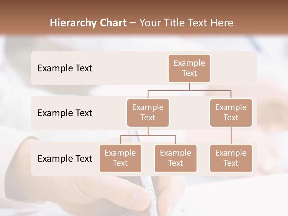 Business People Sitting In A Row And Writing Notes. Close-Up Of Writing Hands. Browse My Portfolio For Horizontal Version. PowerPoint Template