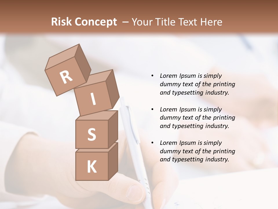 Business People Sitting In A Row And Writing Notes. Close-Up Of Writing Hands. Browse My Portfolio For Horizontal Version. PowerPoint Template