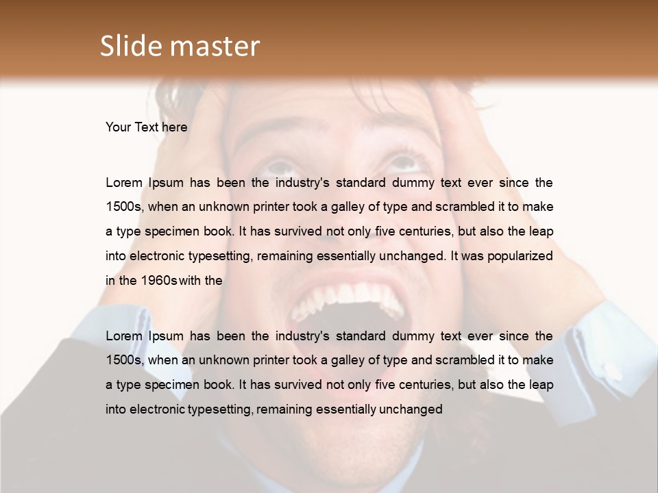 Close-Up Of Niagara Falls PowerPoint Template