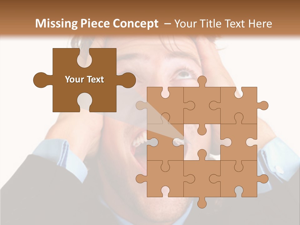 Close-Up Of Niagara Falls PowerPoint Template