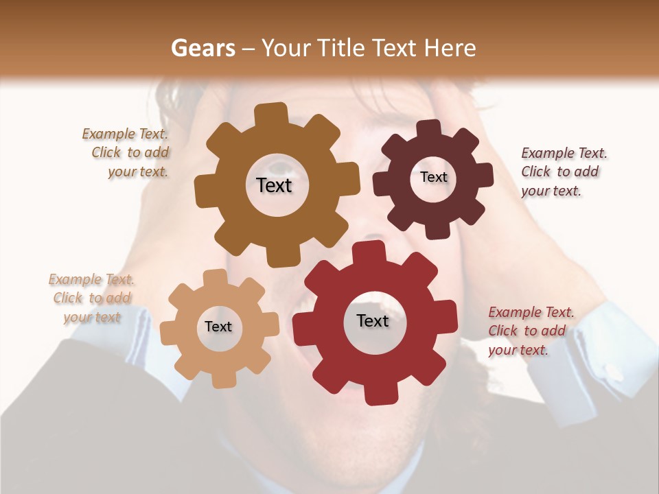 Close-Up Of Niagara Falls PowerPoint Template