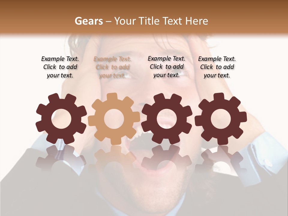 Close-Up Of Niagara Falls PowerPoint Template