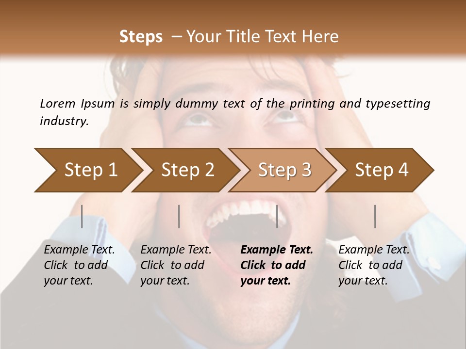 Close-Up Of Niagara Falls PowerPoint Template