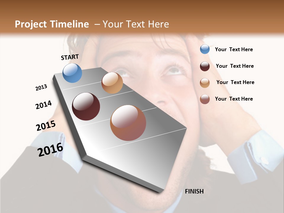 Close-Up Of Niagara Falls PowerPoint Template