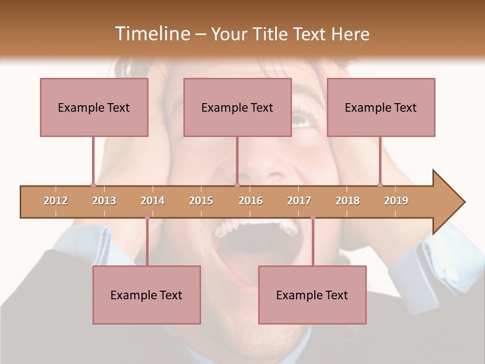 Close-Up Of Niagara Falls PowerPoint Template