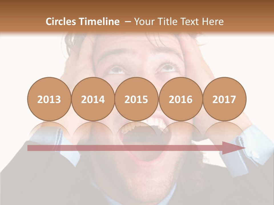 Close-Up Of Niagara Falls PowerPoint Template