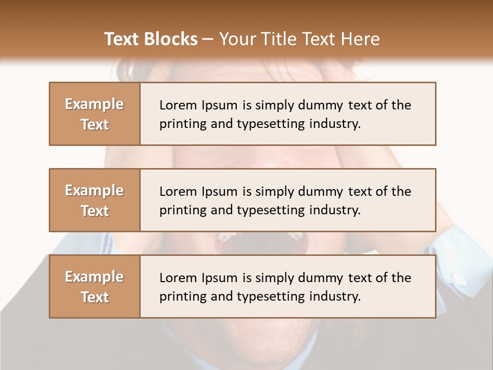 Close-Up Of Niagara Falls PowerPoint Template