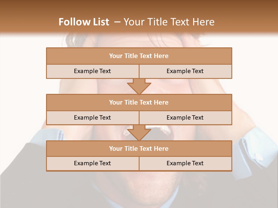 Close-Up Of Niagara Falls PowerPoint Template