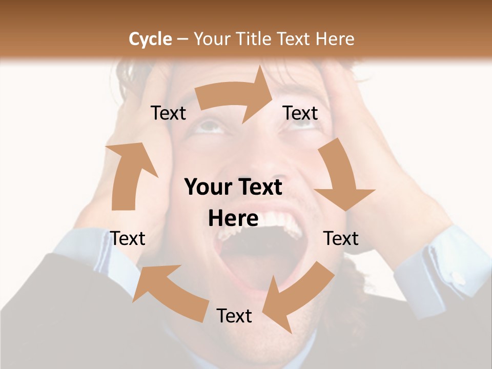 Close-Up Of Niagara Falls PowerPoint Template