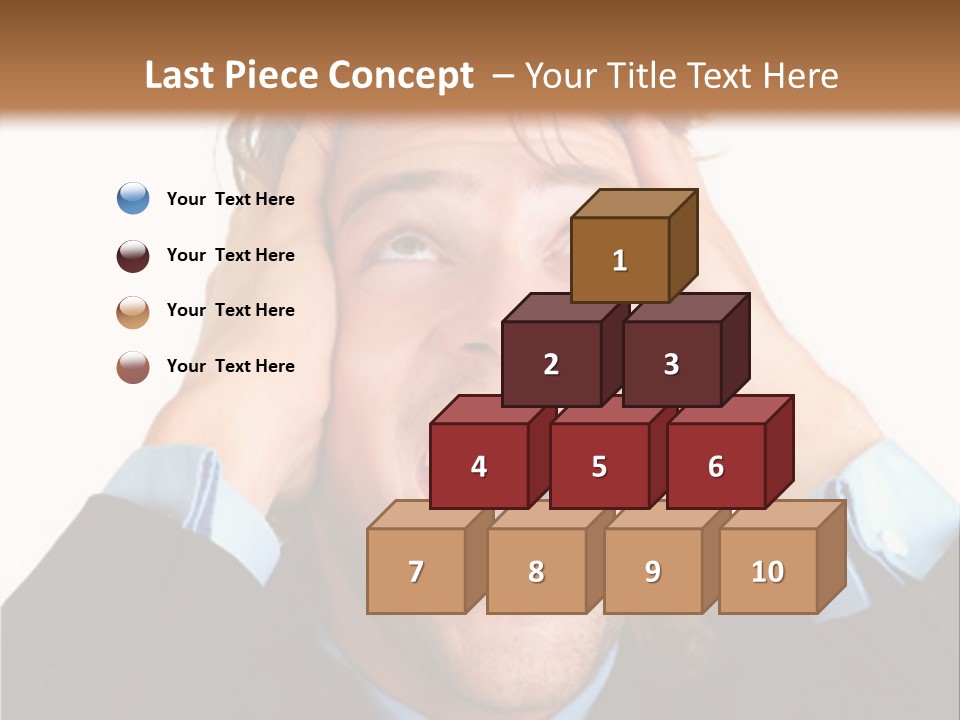 Close-Up Of Niagara Falls PowerPoint Template