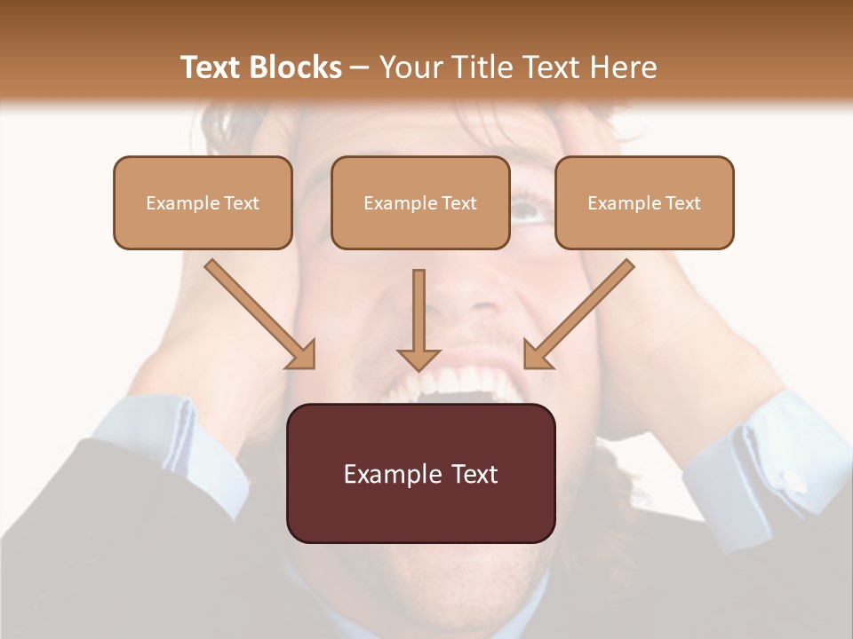 Close-Up Of Niagara Falls PowerPoint Template