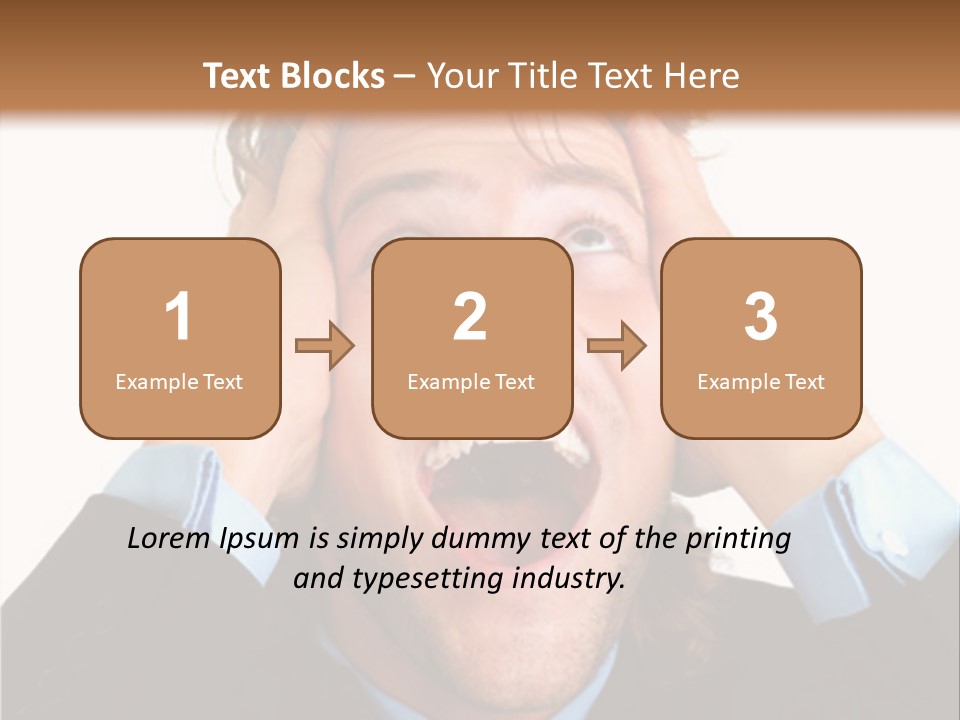 Close-Up Of Niagara Falls PowerPoint Template