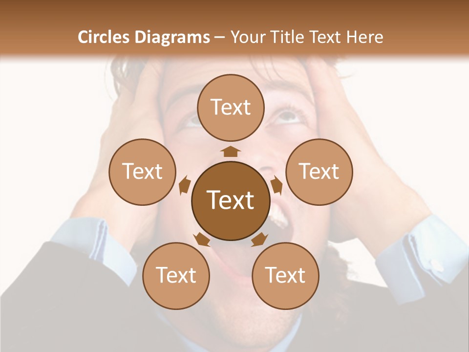 Close-Up Of Niagara Falls PowerPoint Template