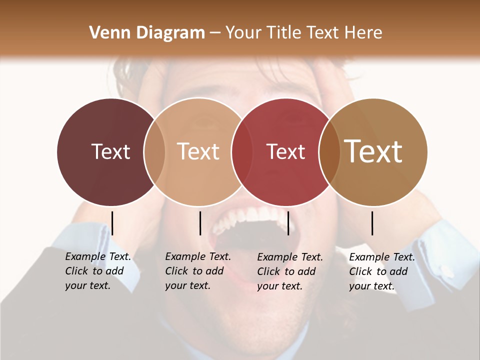 Close-Up Of Niagara Falls PowerPoint Template