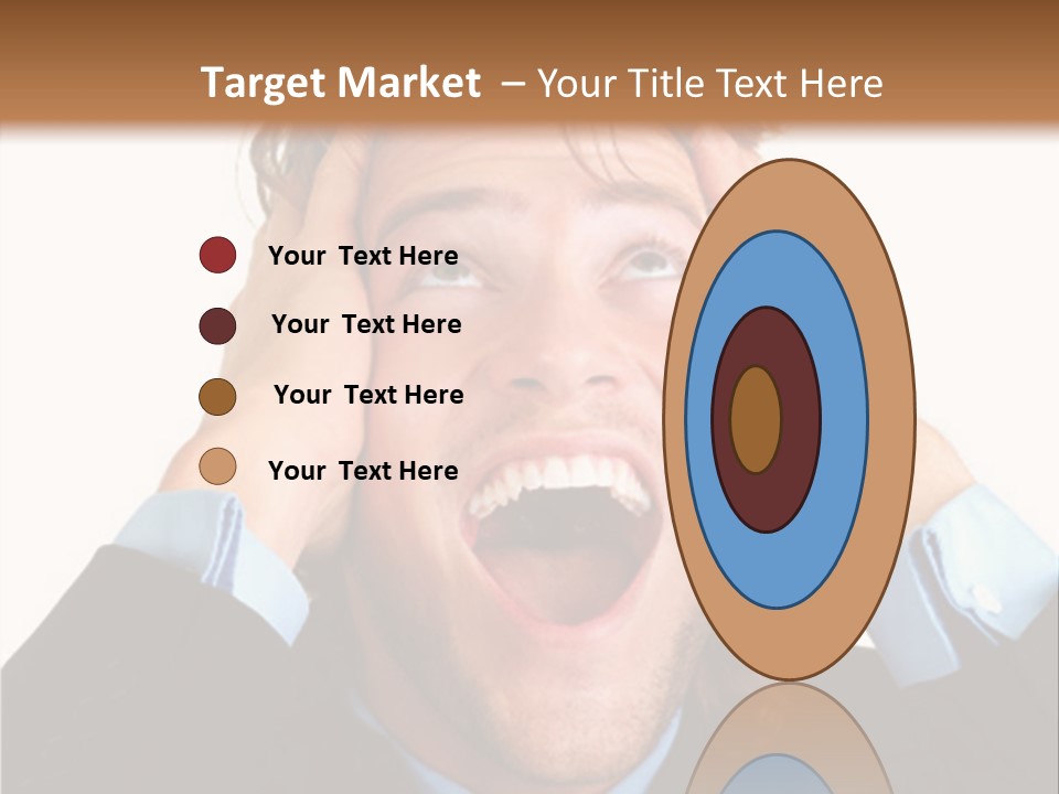 Close-Up Of Niagara Falls PowerPoint Template