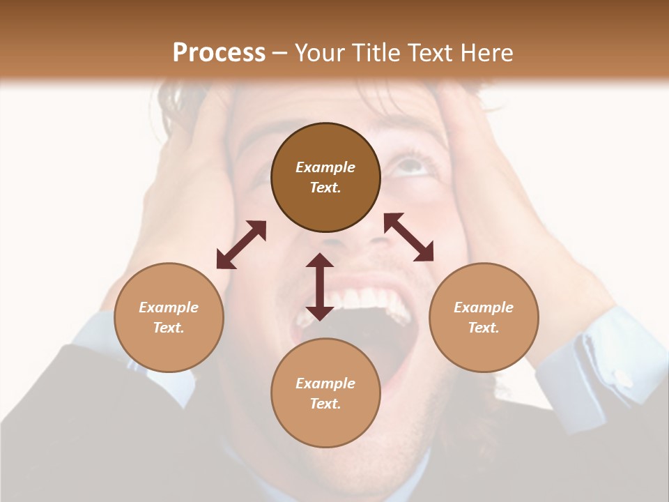 Close-Up Of Niagara Falls PowerPoint Template