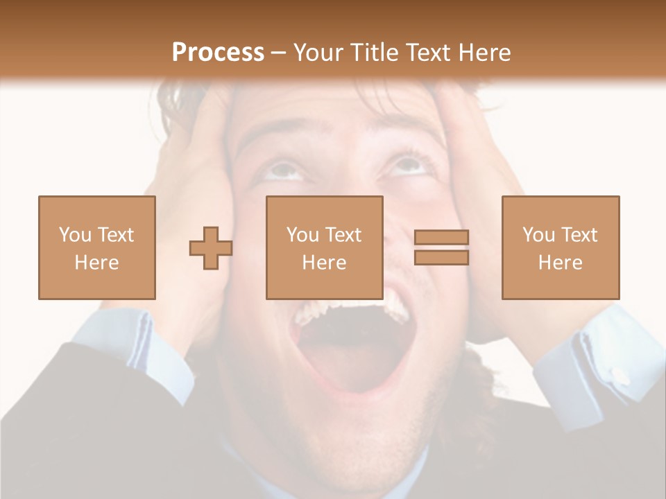 Close-Up Of Niagara Falls PowerPoint Template