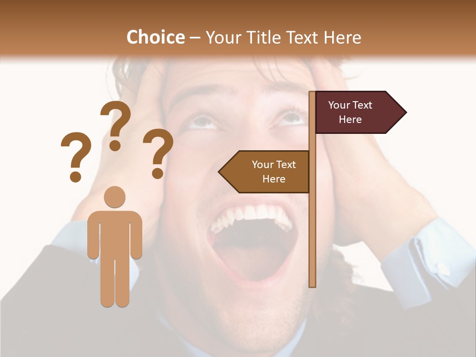 Close-Up Of Niagara Falls PowerPoint Template