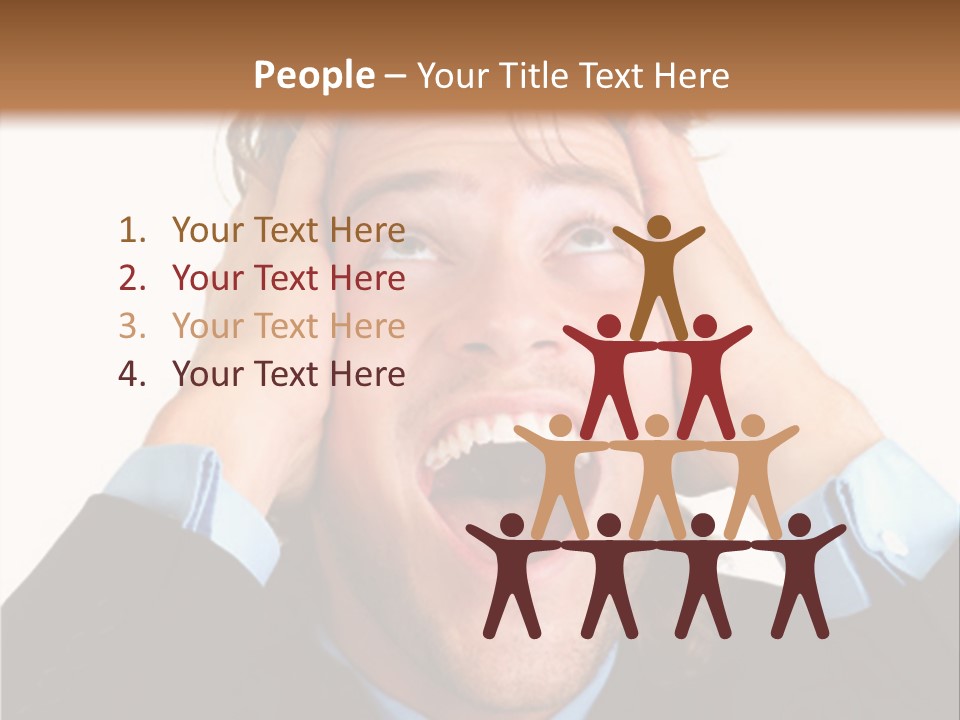 Close-Up Of Niagara Falls PowerPoint Template