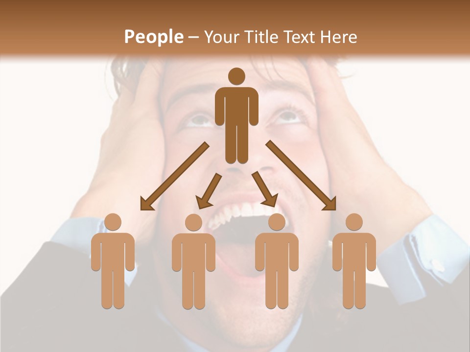 Close-Up Of Niagara Falls PowerPoint Template