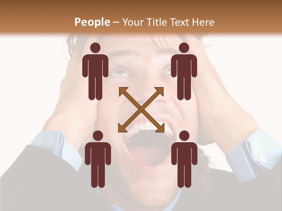 Close-Up Of Niagara Falls PowerPoint Template