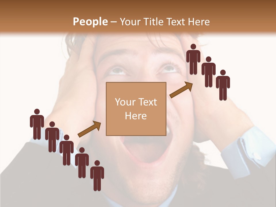 Close-Up Of Niagara Falls PowerPoint Template