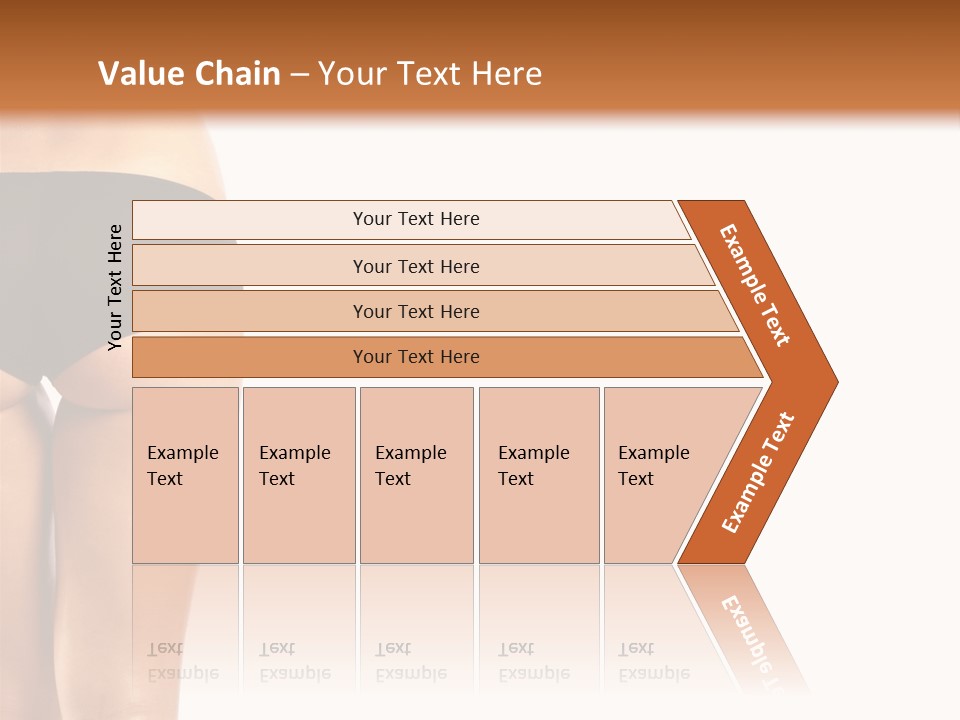 Back And Ass Of Beautiful Woman Isolated On White With A Lot Of Copy-Space PowerPoint Template