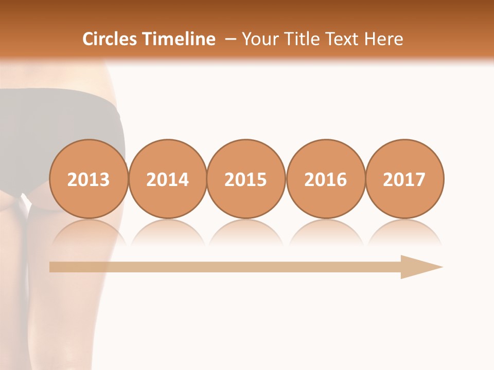 Back And Ass Of Beautiful Woman Isolated On White With A Lot Of Copy-Space PowerPoint Template