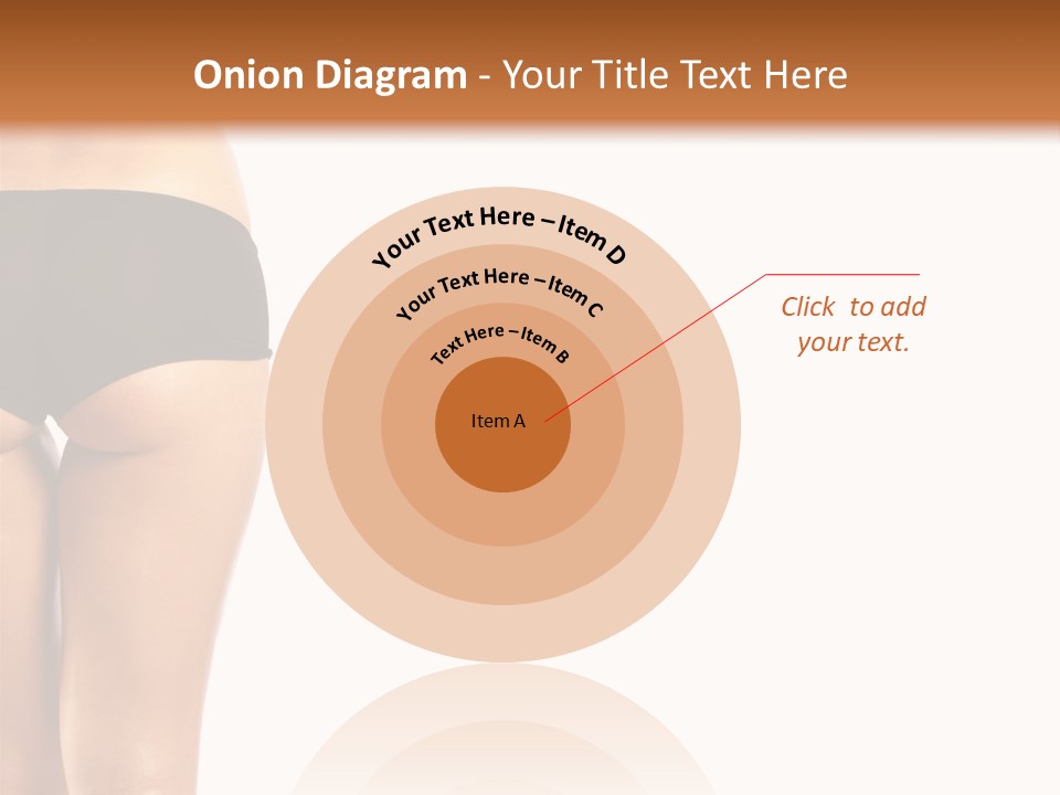 Back And Ass Of Beautiful Woman Isolated On White With A Lot Of Copy-Space PowerPoint Template