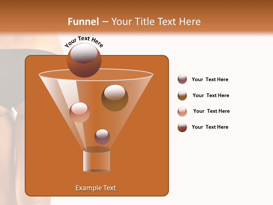 Back And Ass Of Beautiful Woman Isolated On White With A Lot Of Copy-Space PowerPoint Template