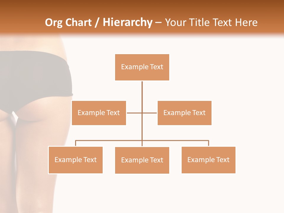 Back And Ass Of Beautiful Woman Isolated On White With A Lot Of Copy-Space PowerPoint Template