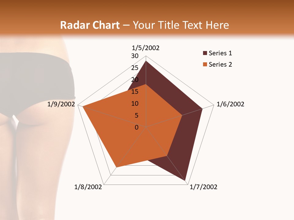 Back And Ass Of Beautiful Woman Isolated On White With A Lot Of Copy-Space PowerPoint Template