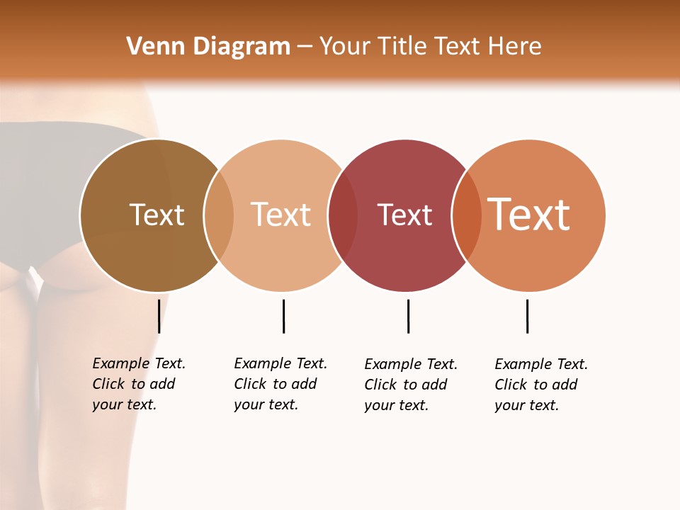 Back And Ass Of Beautiful Woman Isolated On White With A Lot Of Copy-Space PowerPoint Template