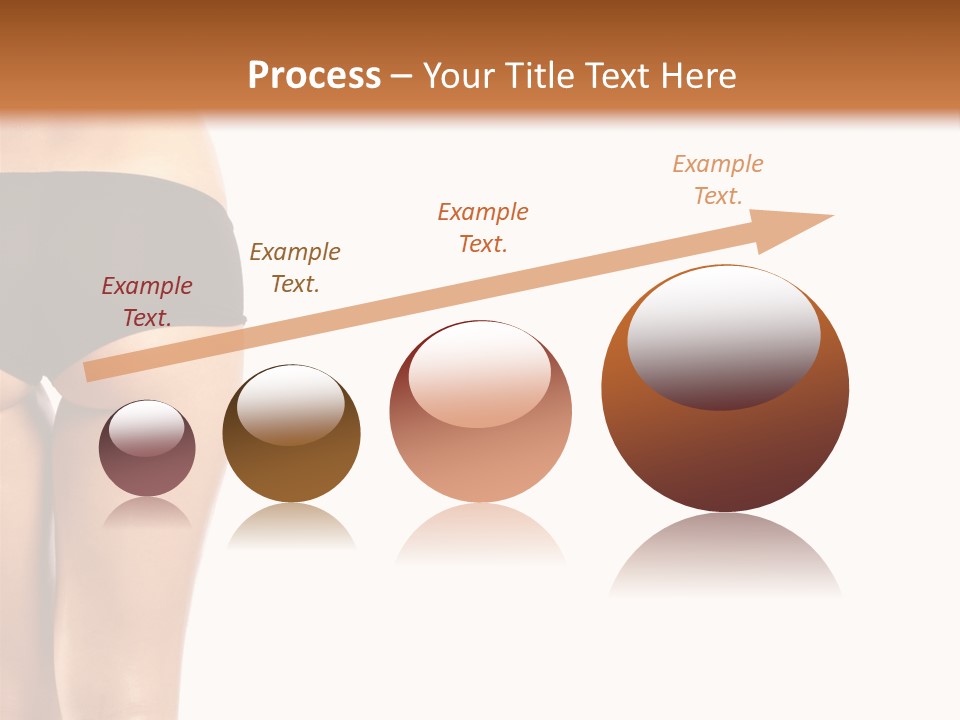 Back And Ass Of Beautiful Woman Isolated On White With A Lot Of Copy-Space PowerPoint Template