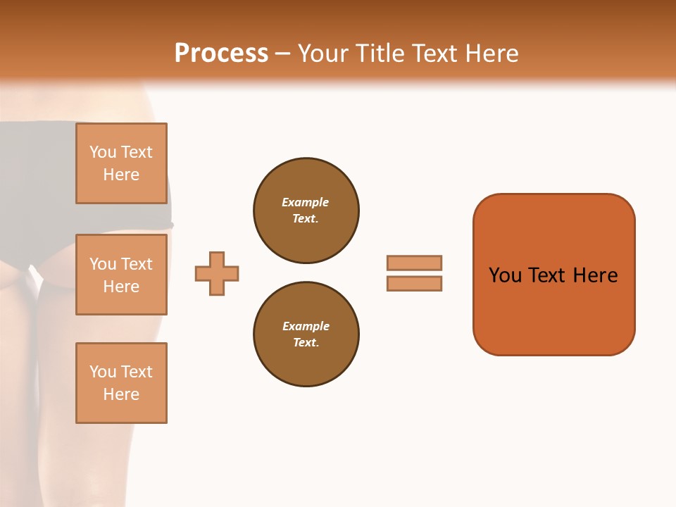 Back And Ass Of Beautiful Woman Isolated On White With A Lot Of Copy-Space PowerPoint Template