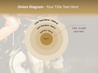 Active Lifestyle - Men & Women Pedalling On Stationery Bikes - Shallow Dof Focus On The Second Bike PowerPoint Template
