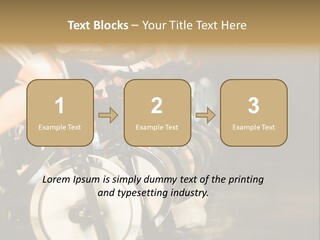 Active Lifestyle - Men & Women Pedalling On Stationery Bikes - Shallow Dof Focus On The Second Bike PowerPoint Template