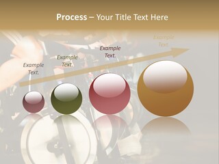Active Lifestyle - Men & Women Pedalling On Stationery Bikes - Shallow Dof Focus On The Second Bike PowerPoint Template